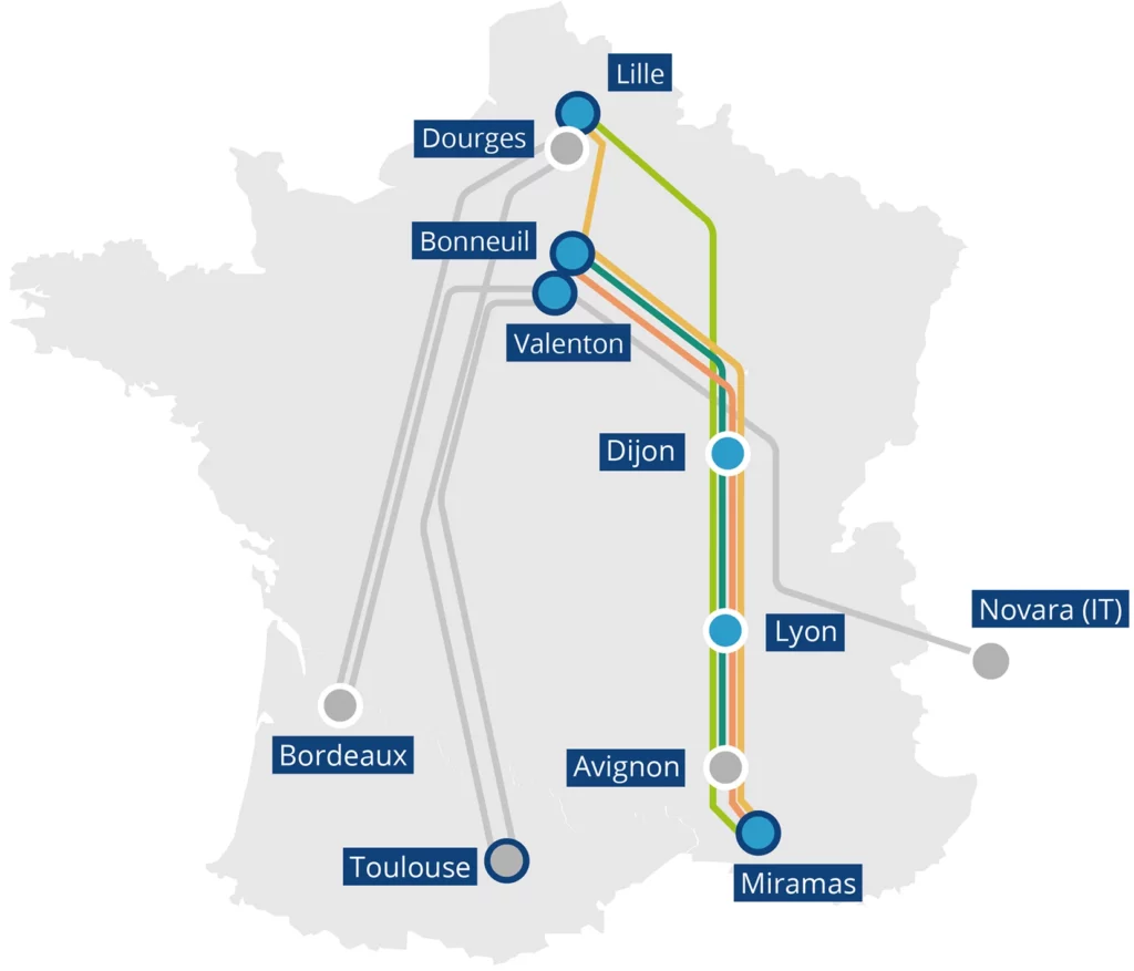 Carte Plan de transport Combirail